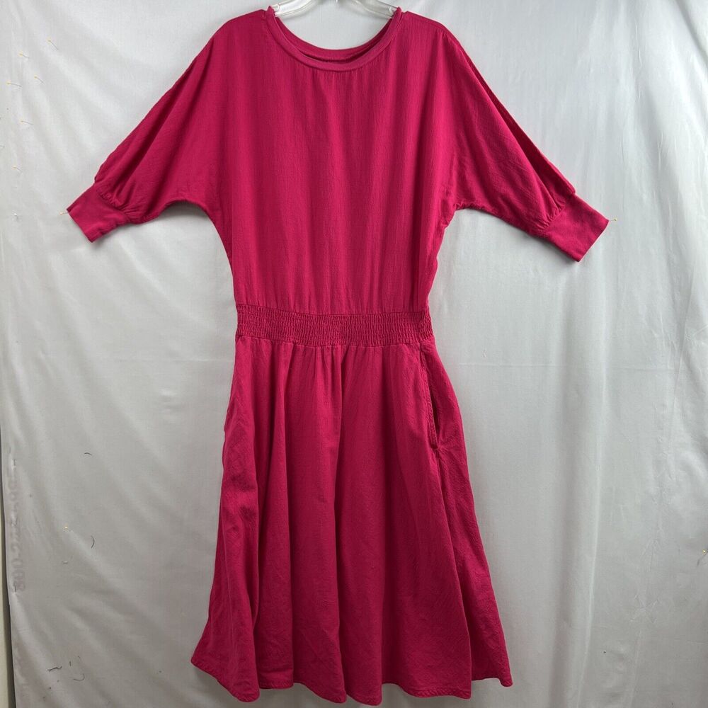 New Hero 100% Native American Dress Womens Midi Cotton oversized USA size Small